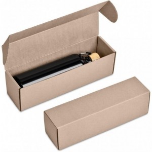 Serendipio Origen Aluminium &amp; Bamboo Water Bottle 750ml in Custom Gift Box