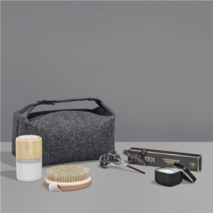 Yatta Glam Glow Gift Hamper in Dark Grey RPET Utility Bag