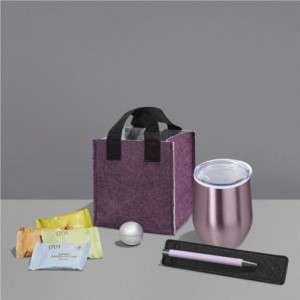 Yatta Dainty Delight Gift Hamper with Pink RPET Felt Bag