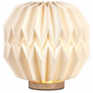 Okiyo Kosuke Wood &amp; Paper LED Lamp (27.5 x 28.5cm)