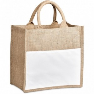 Okiyo Nuri Sublimated Pocket Jute Tote - 30 x 20 x 30cm