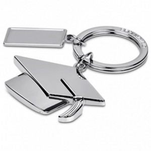 Serendipio Graduate Charmed Metal Keyholder with Microfibre Pouch