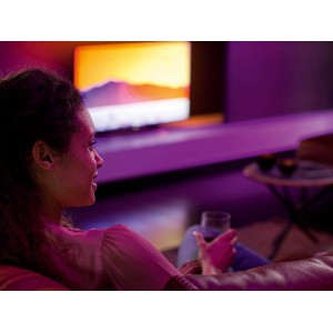Philips Hue Lightstrip Plus Dimmable LED Smart Strip Light White and Color Ambiance (Requires Hue Hub) 