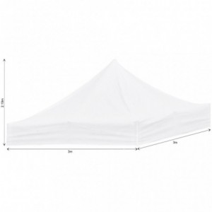 Ovation Sublimated Gazebo 3m X 3m - Roof  (Excludes Hardware)