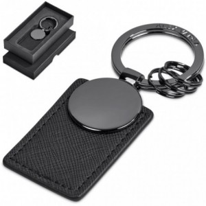 Alex Varga Oriota Keyholder - Gun Metal &amp; Textured PU