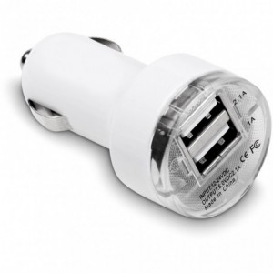 Voyage Dual USB Car Charger - 12-24V (5V/2.1A/1A)
