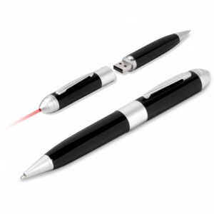 Kilobyte Flash Drive Pen &amp; Laser Pointer - 8GB