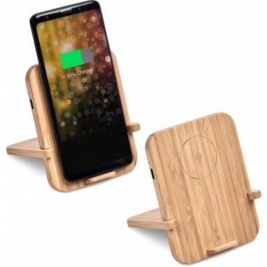 Okiyo Noryoku Bamboo 10W Wireless Charging Phone Stand