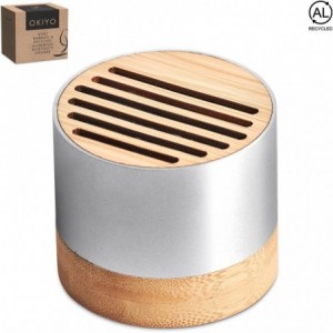 Okiyo Utau Bamboo &amp; Recycled Aluminium 5W Bluetooth Speaker