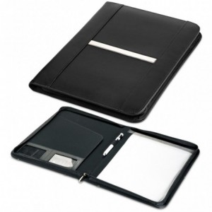Altitude Benchmark A4 Bonded Leather Zip-Around Folder