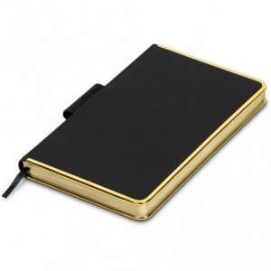 Alex Varga Auriol A5 Hard Cover Notebook - Matte Black &amp; Gold