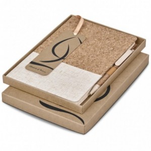 Okiyo Cardon Cork Notebook &amp; Pen Set - 160 Lined Pages
