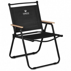 Serendipio Trailseat Folding Chair with Bamboo Armrest - 100kg Capacity