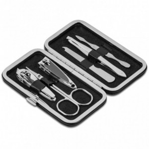 Casey 6-Piece Manicure Set with Padded Black PU Case