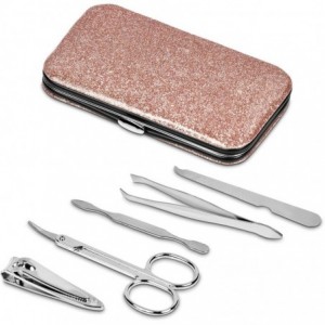 Sparkle 5-Piece Manicure Set with Padded PU Glitter Case