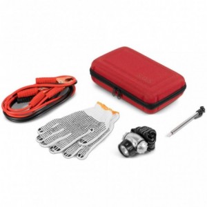 US Basic Drive-Time Vehicle Emergency Kit with Red Hard Shell Case