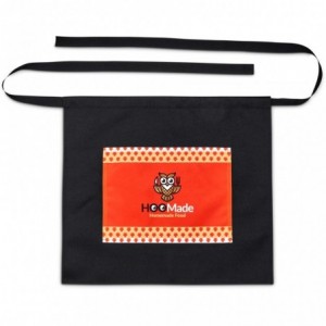 Hoppla Pre-Printed Sample Waiters Half Apron - 40.5 x 47cm