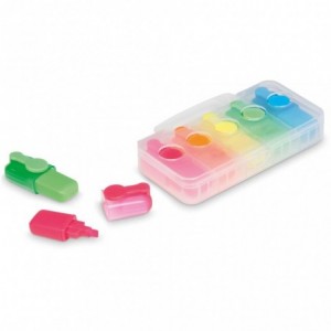 Altitude Aura Mini Highlighter Set with Case - 5 Pack