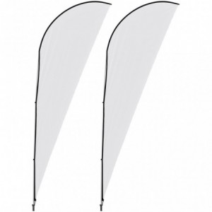 Legend 4m Sharkfin Flying Banner (Set of 2)