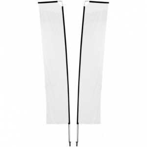 Legend 4M Sublimated Telescopic Double-Sided Flying Banner - 1 complete unit