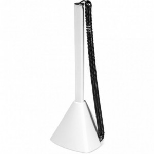 Altitude Prism Desk Ball Pen with Black Coil Plastic Rope