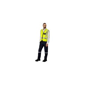 Airport Hi-Viz Reflective Full Zip Vest