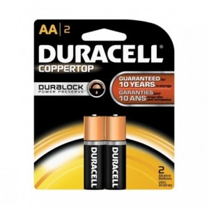 LR6/AA Duracell Battery 1.5V 2/PACK Alkaline AA-2-HBDC