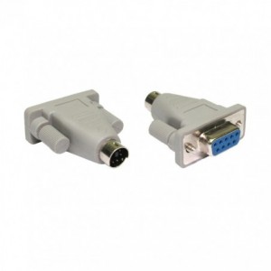 6P Plg M/DIN -DB9S ADAP6M9F