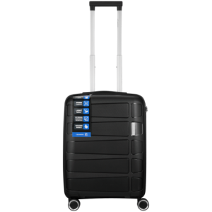Travelwize Tourer PP 55cm 4-wheel Spinner Luggage Black