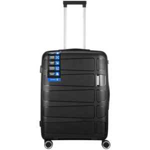 Travelwize Tourer PP 65cm 4-wheel Spinner Luggage Black