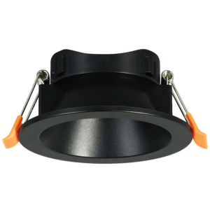 Bk Recessed Poly Straight GU10 7W 70MM C/O IP20
