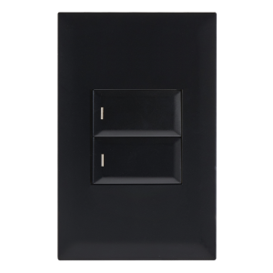 Modular Black 2 Lever 2 Way Switch 2 X 4