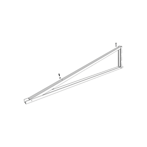 KD Solar 13-25 Degrees Adjustable V-Frame Bracket with Hardware
