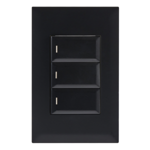 Modular Black 3 Lever 2 Way Switch 2 X 4