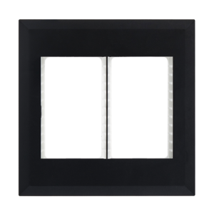 Modular Black Double Grid Plate 4 X 4