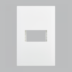 Modular White 1 Lever Plate 4 X 2