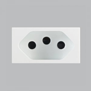 Modular White 16A Euro Socket Module