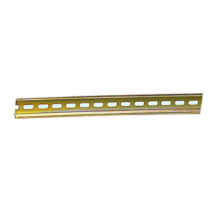 Din 35 Slotted Yellow Steel Rail 2M
