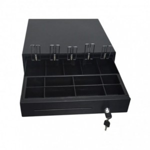 Proline CM410 Black Cash Drawer 24V RJ11 with 5 Bill 8 Coin Tray