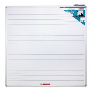 PARROT EDU BD MUSIC WHITEBOARD 1230*1230mm MAGNETIC WHITE