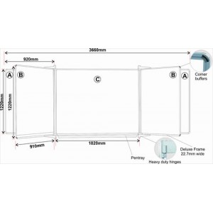 Parrot Edu Whiteboard S/LEAF 1220 x 910 Mag White LINES/SQUARES
