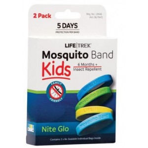 Lifetrek Mosquito Band Kids Nite Glo 2PK
