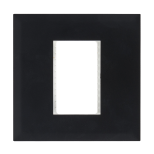 Modular Black Single Plate For 3 Modules 4 X 4