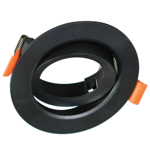 Bk Round Recessed Poly Tilt GU10 7W 75MM C/O IP20