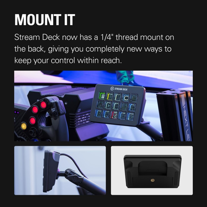 Elgato Stream Deck Scissor Keys | 15-Key Customizable Workflow