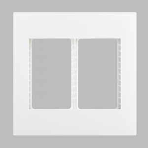Modular White Double Grid Plate 4 X 4