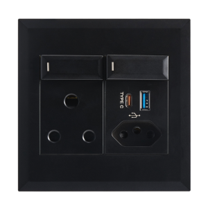 Modular Bk 16 Amp Plug + Za Plug + Type A + Type C