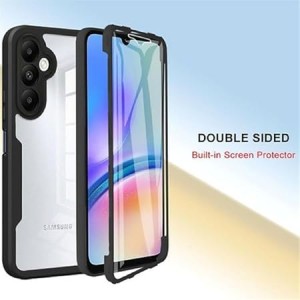 Tuff-Luv - Rugged Vault Case with Built in - Screen Protector - Compatible with the Samsung A57 5G - Black