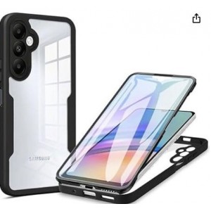 Tuff-Luv - Rugged Vault Case with Built in - Screen Protector - Compatible with the Samsung A37 5G - Black