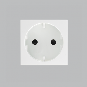 Modular White 16A Schuko Socket Module